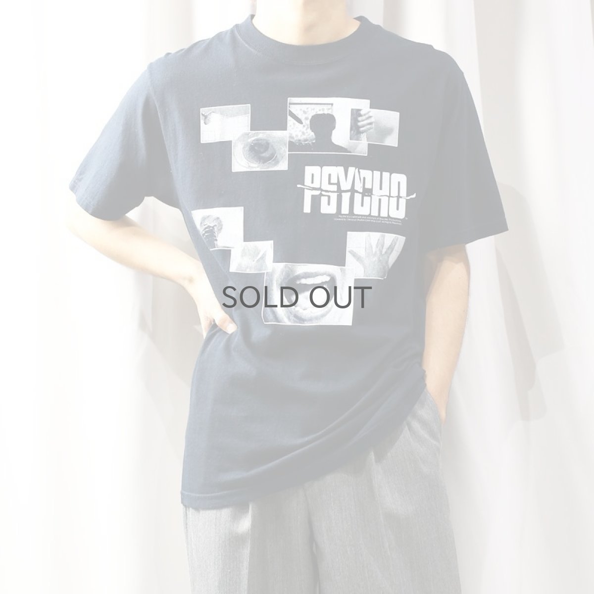 画像9: 90's~ OLD "PSYCHO" PRINTED TEE / Mens M  (9)