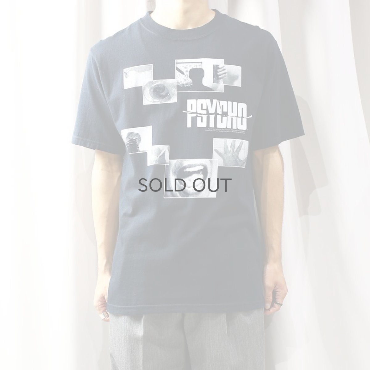 画像7: 90's~ OLD "PSYCHO" PRINTED TEE / Mens M  (7)