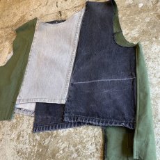 画像3: 【Wiz&Witch】"UNITED" DENIM PATCHWORK TOPS / OS (3)