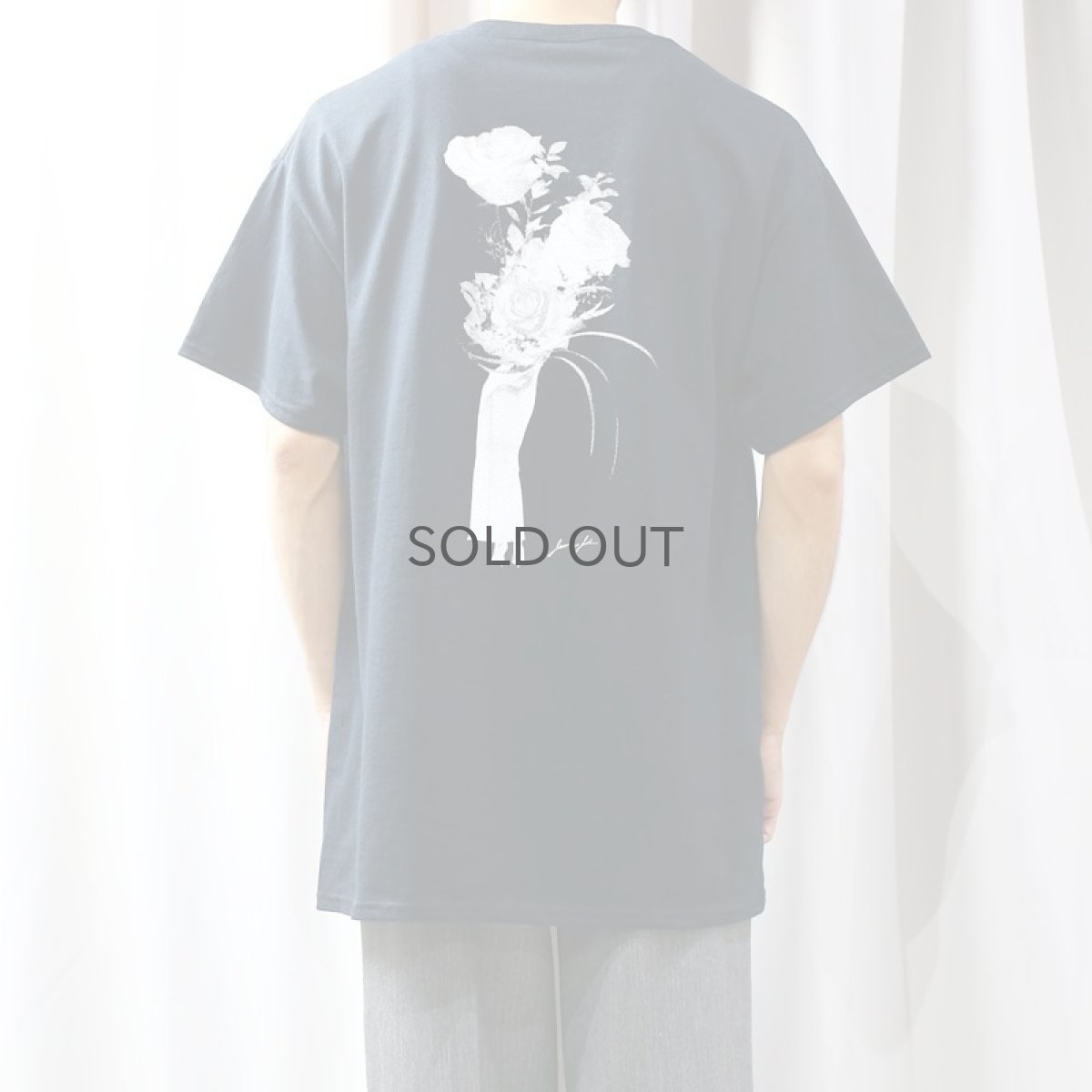 画像7: 【JESUS AND JOHN】FLOWER LEG ROSE T-SHIRTS / M&L / BLACK (7)
