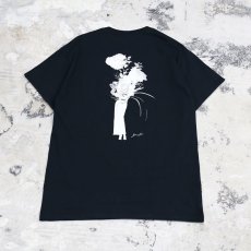 画像1: 【JESUS AND JOHN】FLOWER LEG ROSE T-SHIRTS / M&L / BLACK (1)