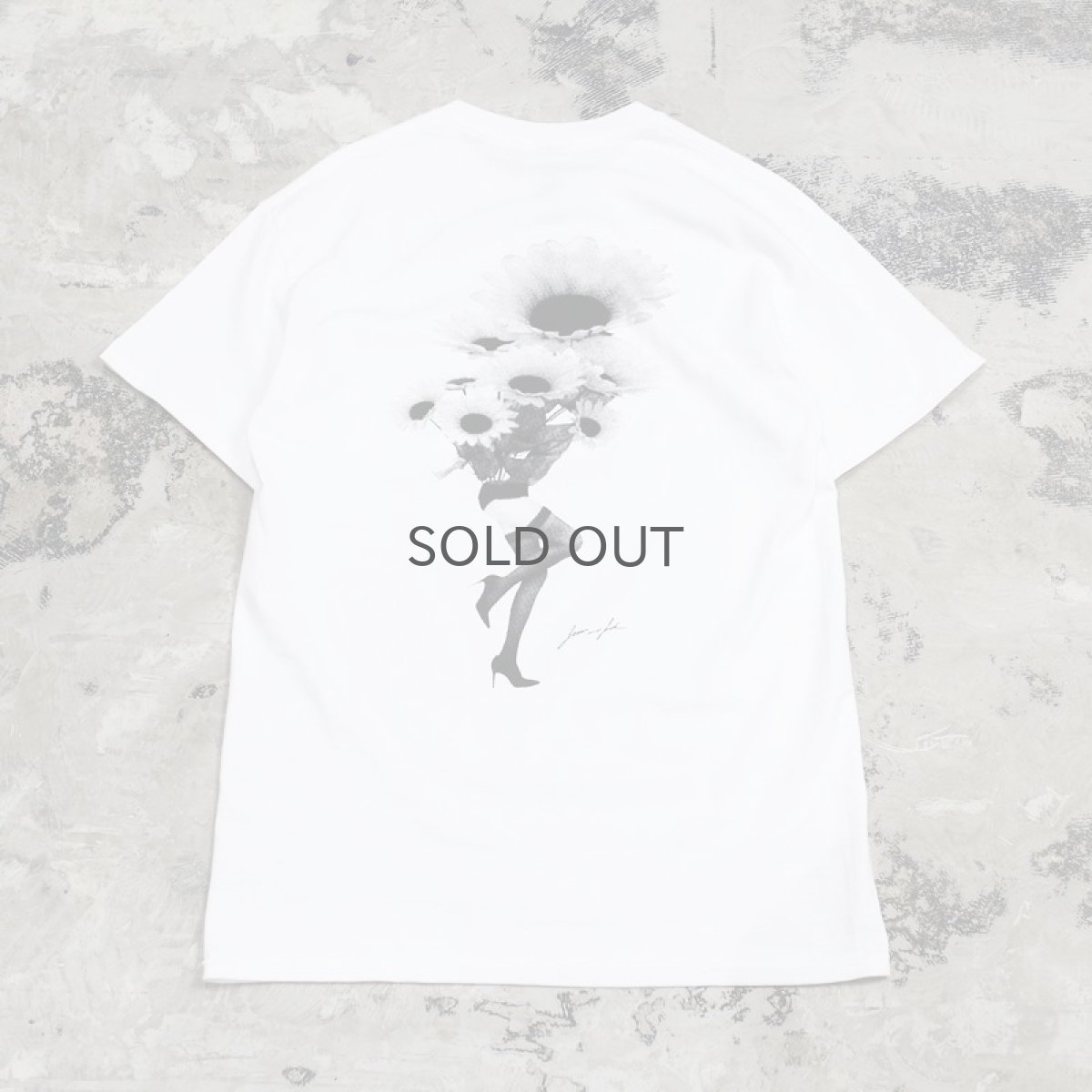 画像1: 【JESUS AND JOHN】FLOWER LEG SUNFLOWER T-SHIRTS / M&L (1)