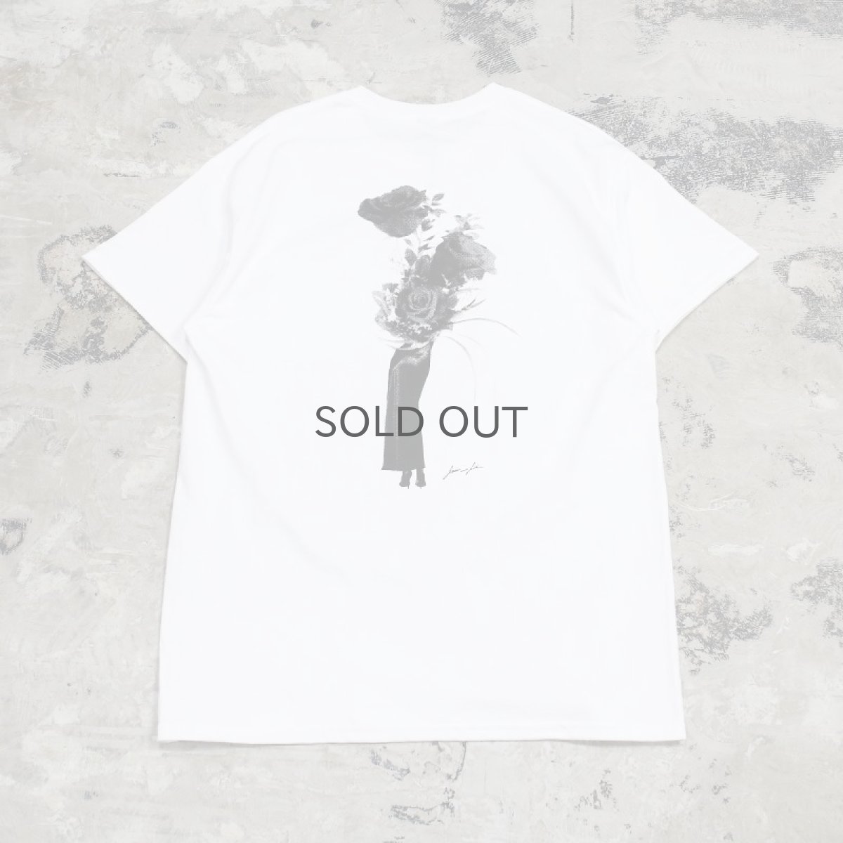 画像1: 【JESUS AND JOHN】FLOWER LEG ROSE T-SHIRTS / M&L / WHITE (1)