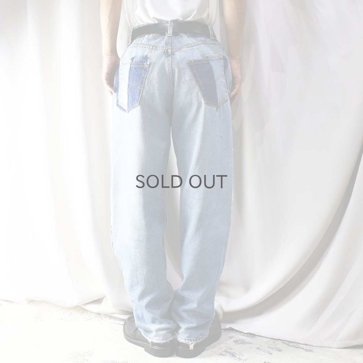 画像8: 【Wiz&Witch】"DIRTY BEAUTIFUL" CRUST ART JEANS/ W33 (8)