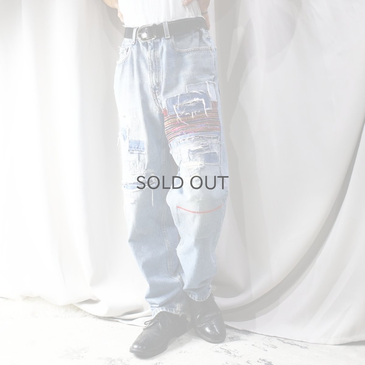 画像9: 【Wiz&Witch】"DIRTY BEAUTIFUL" CRUST ART JEANS/ W33 (9)