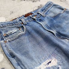 画像3: 【Wiz&Witch】"DIRTY BEAUTIFUL" CRUST ART JEANS/ W33 (3)