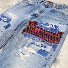 画像4: 【Wiz&Witch】"DIRTY BEAUTIFUL" CRUST ART JEANS/ W33 (4)