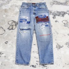 画像1: 【Wiz&Witch】"DIRTY BEAUTIFUL" CRUST ART JEANS/ W33 (1)