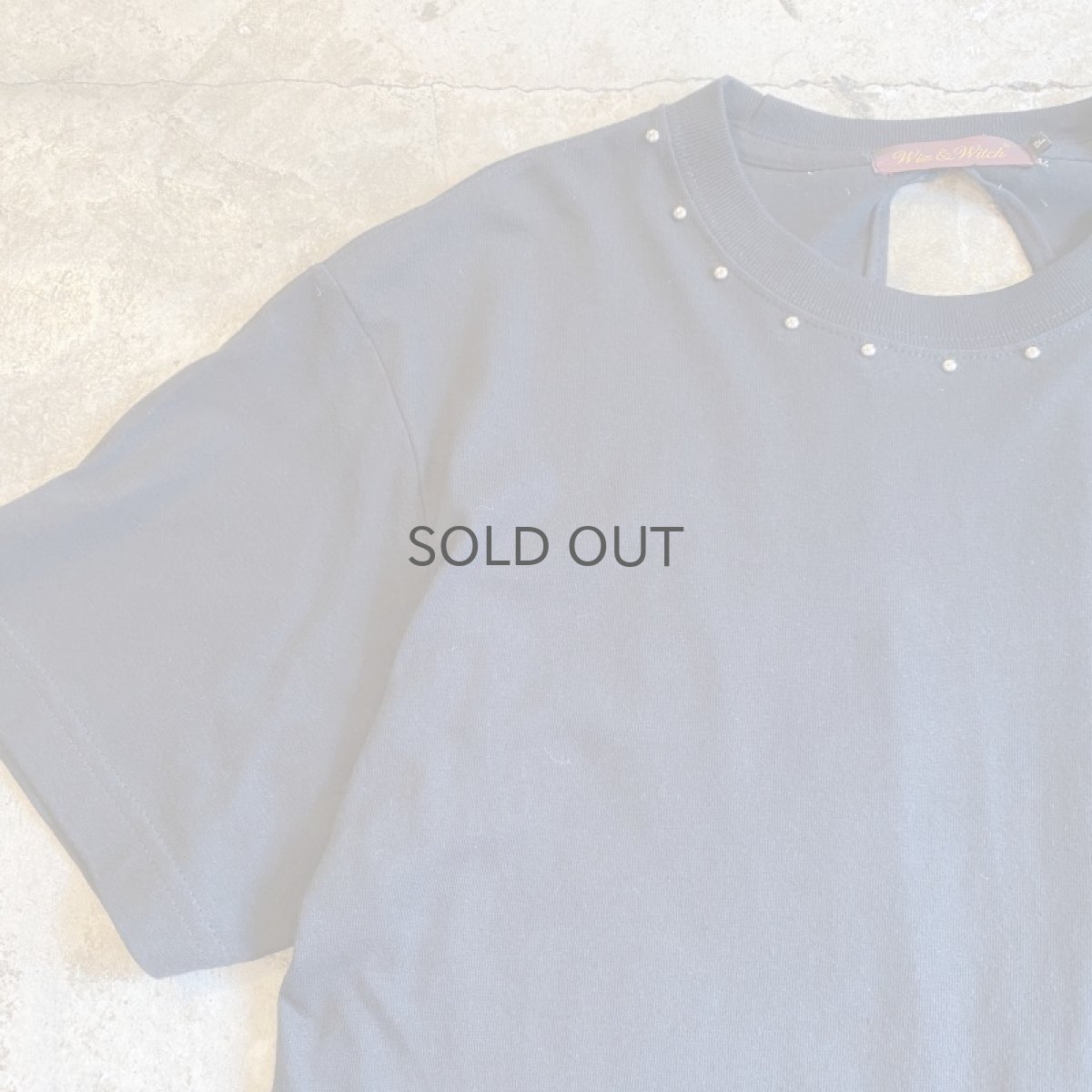 画像4: 【Wiz&Witch】BACK OPEN STUDS TEE / OS (4)