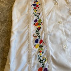 画像4: EMBROIDERY DESIGN SHIRT VEST / Ladies S~M (4)