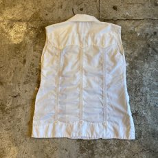 画像2: EMBROIDERY DESIGN SHIRT VEST / Ladies S~M (2)