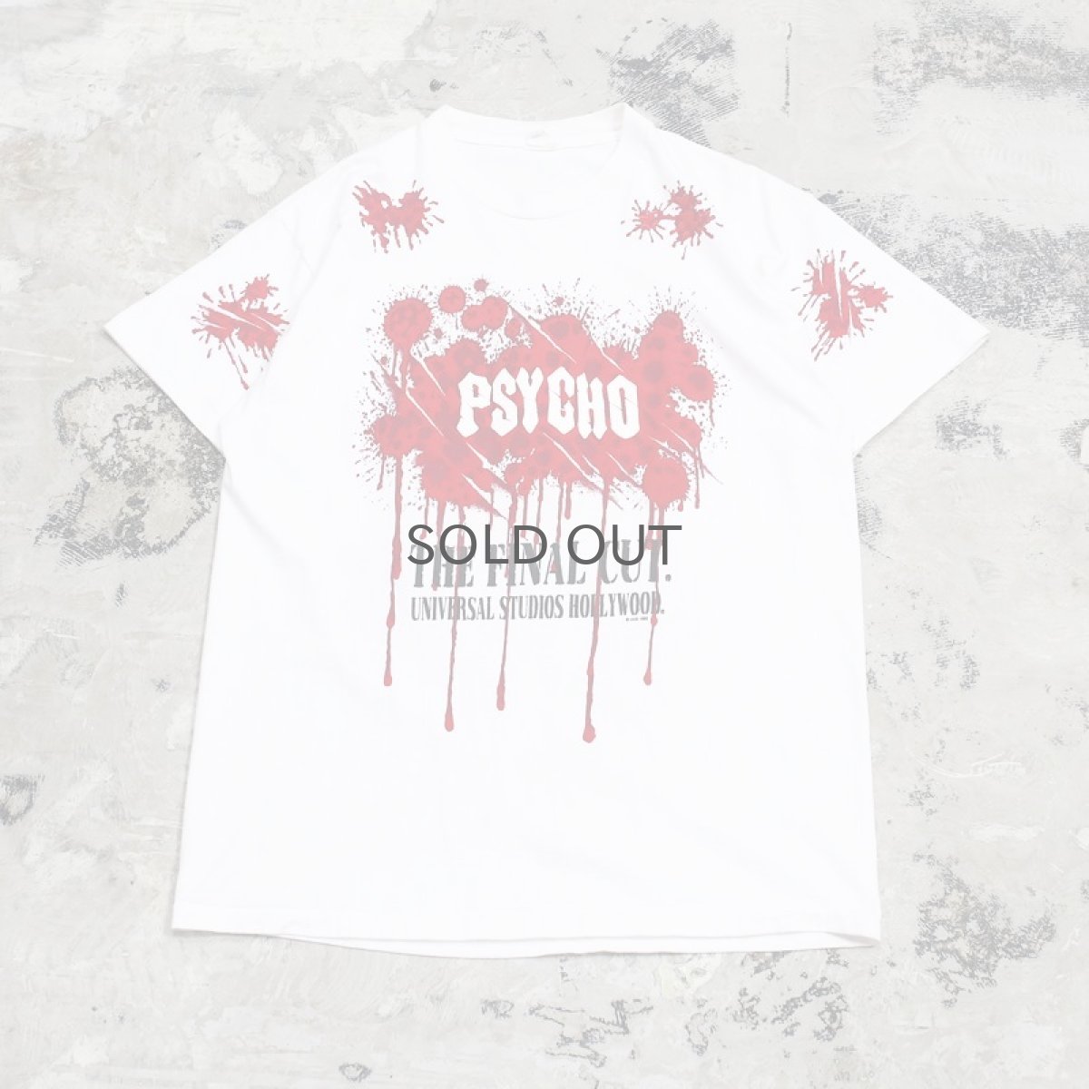 画像1: 90's "PSYCHO" GRAPHIC PRINTED TEE / Mens L / MADE IN USA (1)