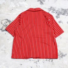 画像2: STRIPE PATTERN S/S PAJAMA SHIRT / Mens M (2)