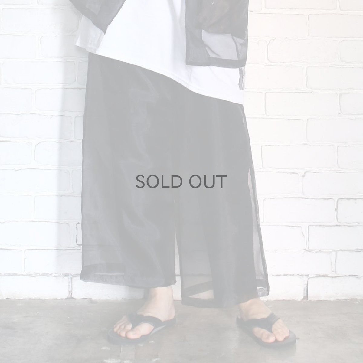 画像3: 【Wiz&Witch】SHEER SET-UP / PANTS / BLACK (3)