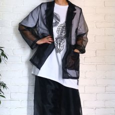 画像3: 【Wiz&Witch】SHEER SET-UP / JACKET / BLACK (3)