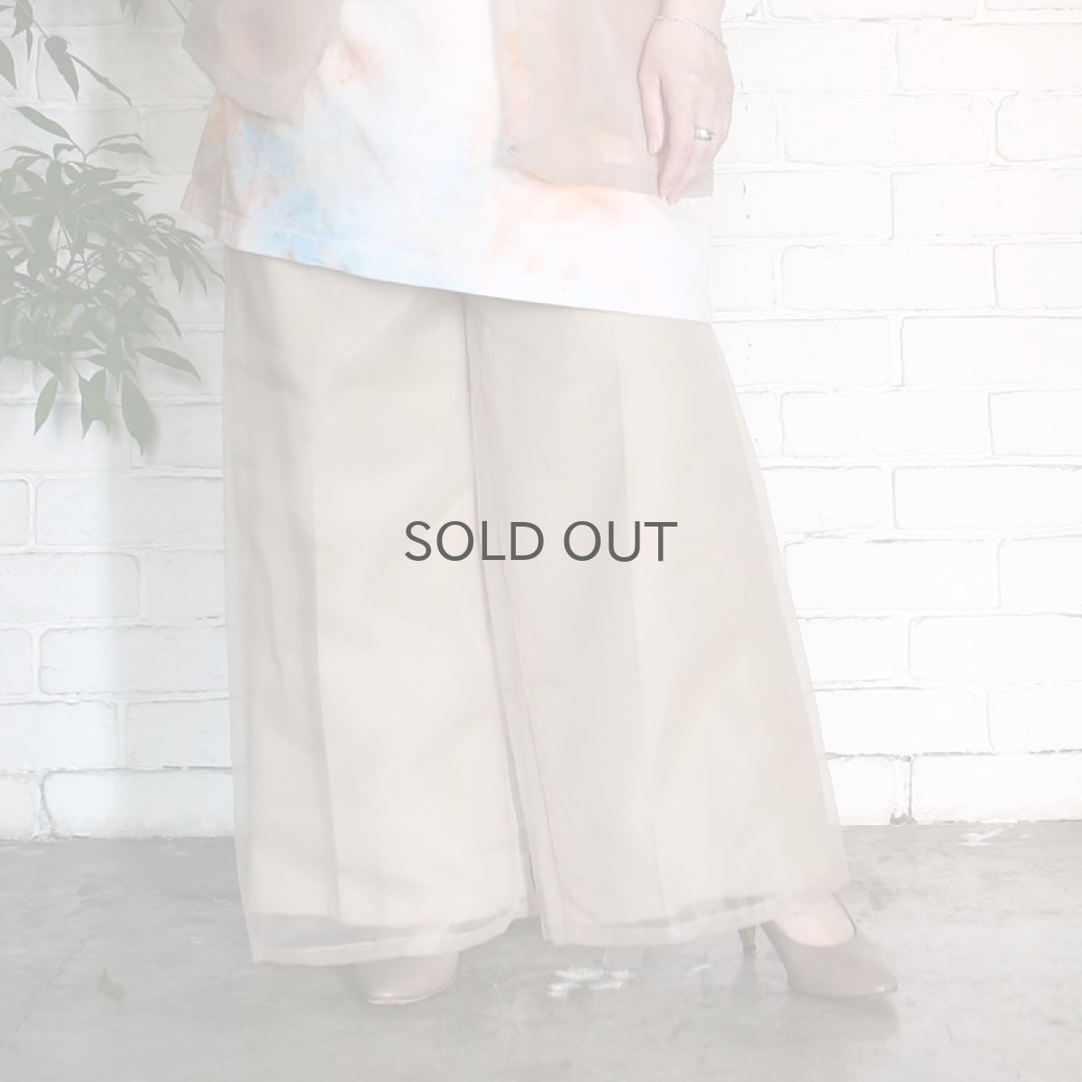 画像3: 【Wiz&Witch】SHEER SET-UP / PANTS / BEIGE (3)