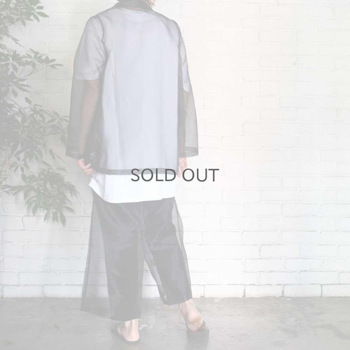 画像8: 【Wiz&Witch】SHEER SET-UP / PANTS / BLACK (8)