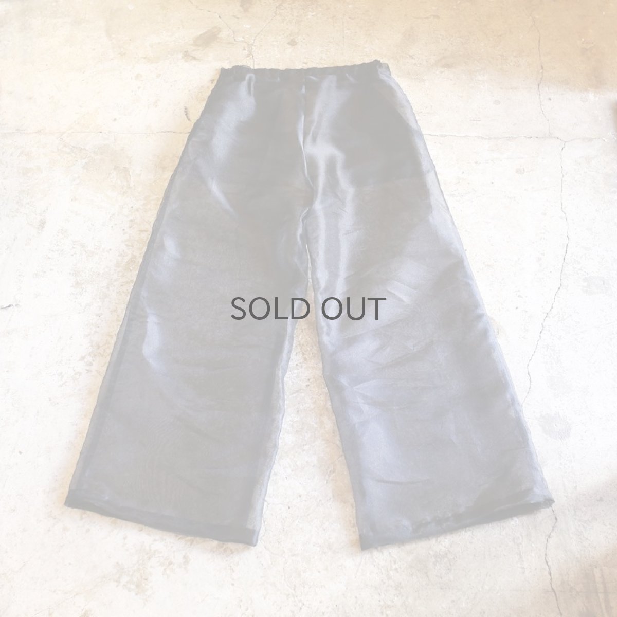 画像2: 【Wiz&Witch】SHEER SET-UP / PANTS / BLACK (2)