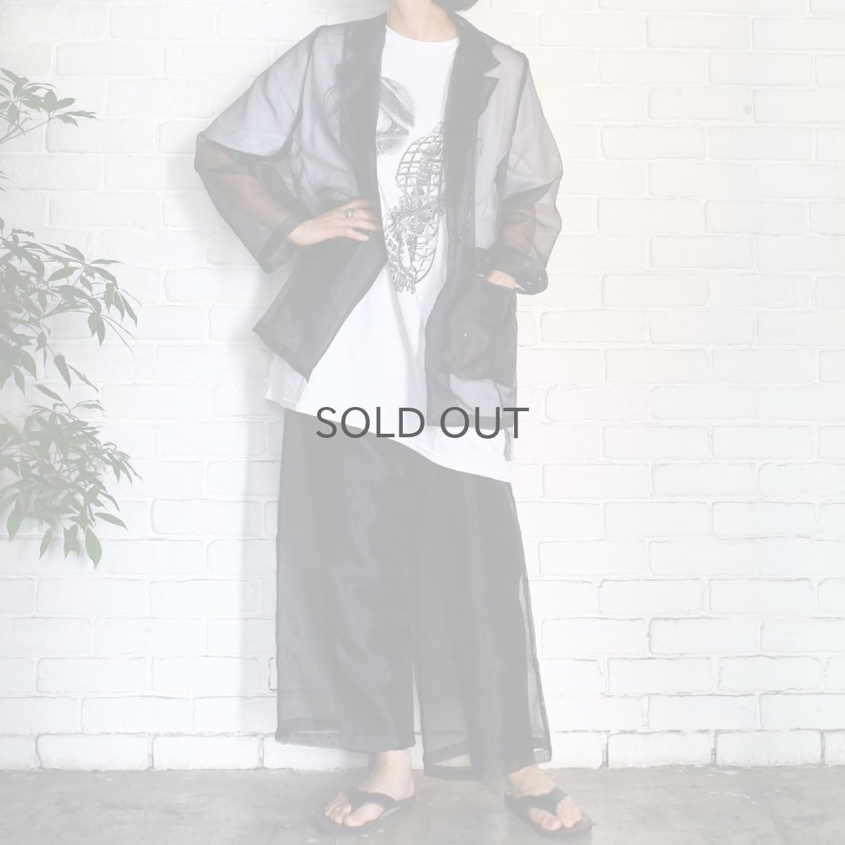 画像4: 【Wiz&Witch】SHEER SET-UP / JACKET / BLACK (4)