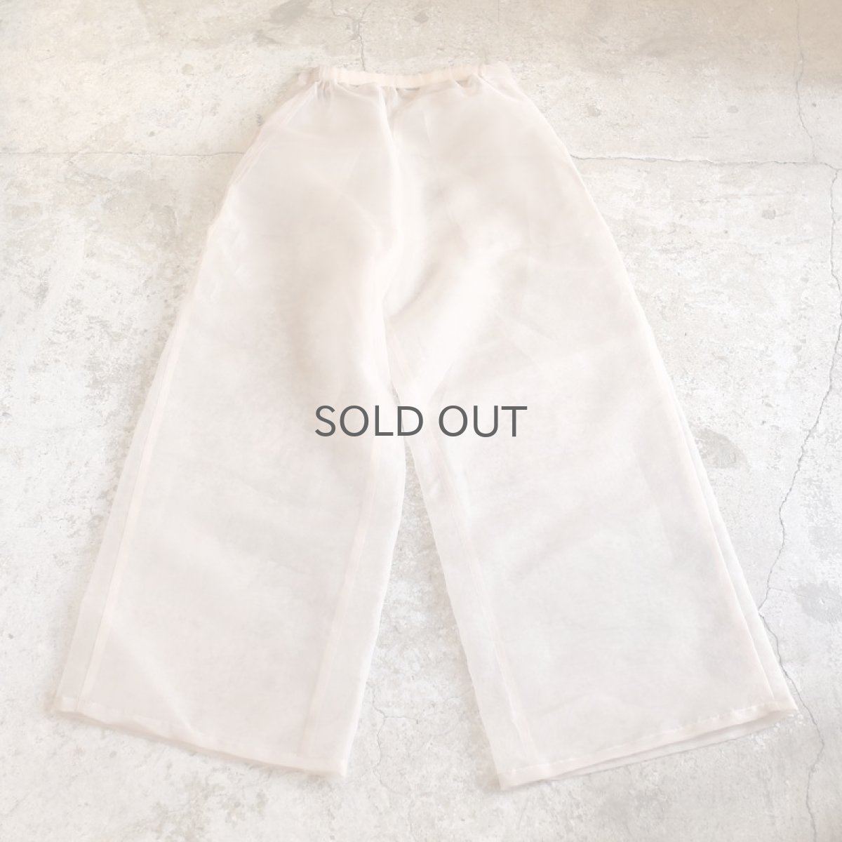 画像2: 【Wiz&Witch】SHEER SET-UP / PANTS / BEIGE (2)