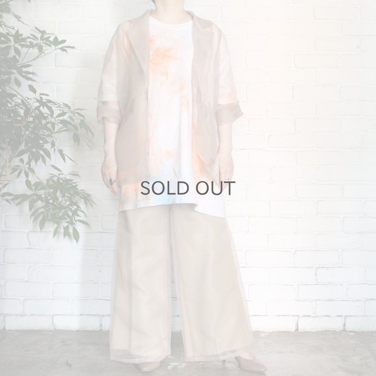 画像5: 【Wiz&Witch】SHEER SET-UP / JACKET / BEIGE (5)