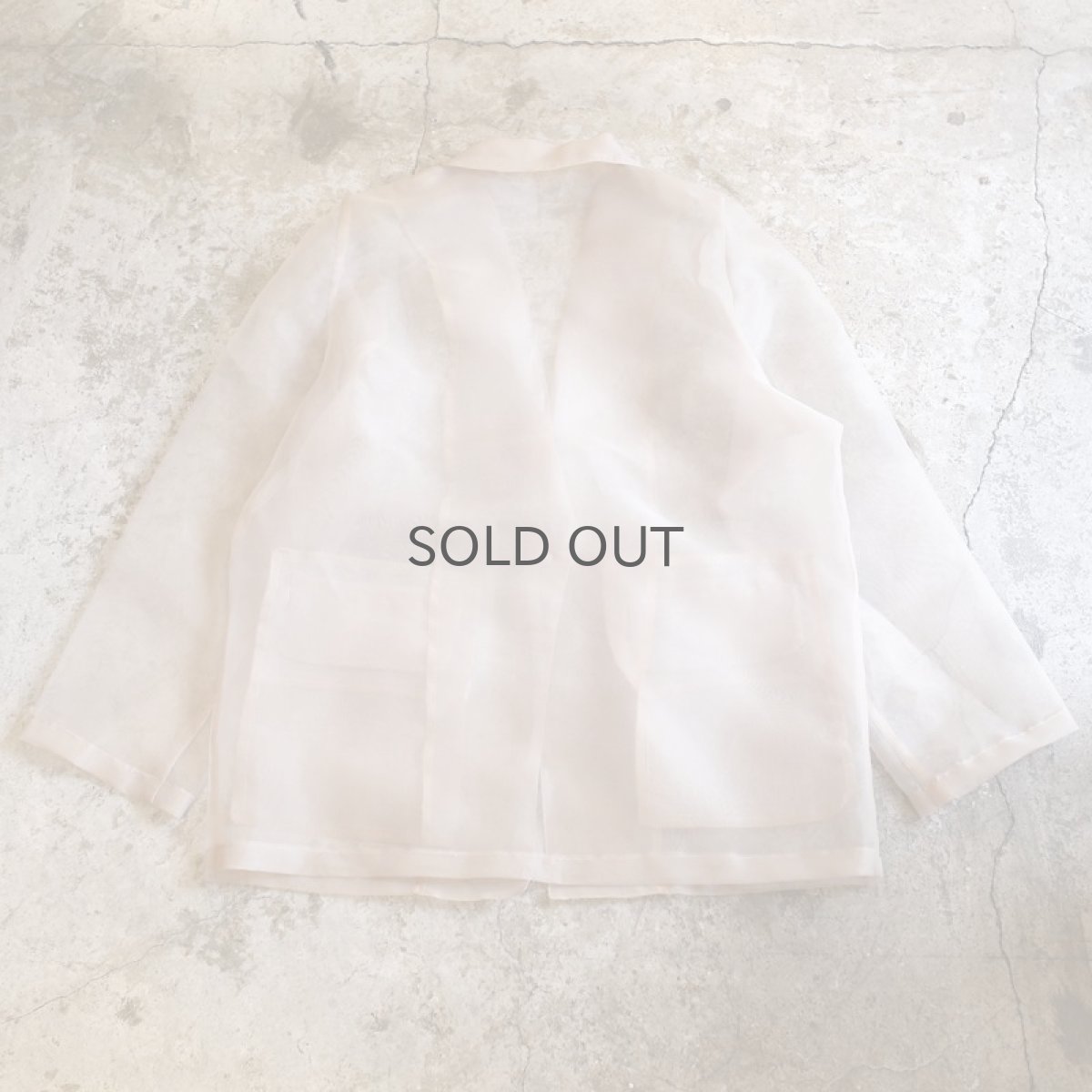 画像2: 【Wiz&Witch】SHEER SET-UP / JACKET / BEIGE (2)