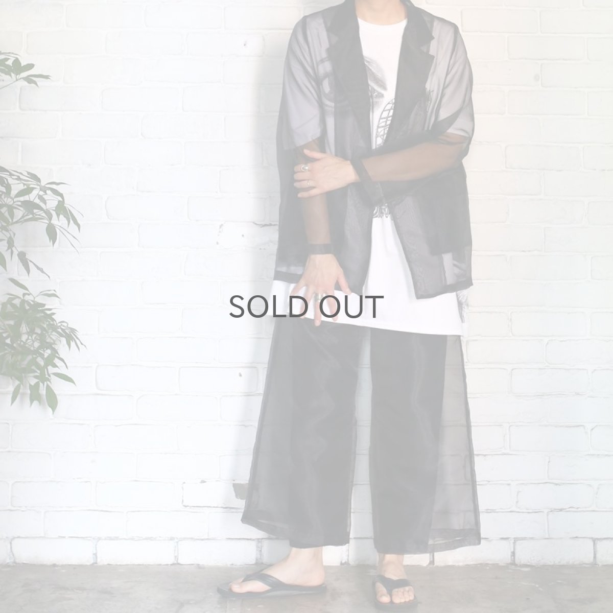 画像7: 【Wiz&Witch】SHEER SET-UP / JACKET / BLACK (7)