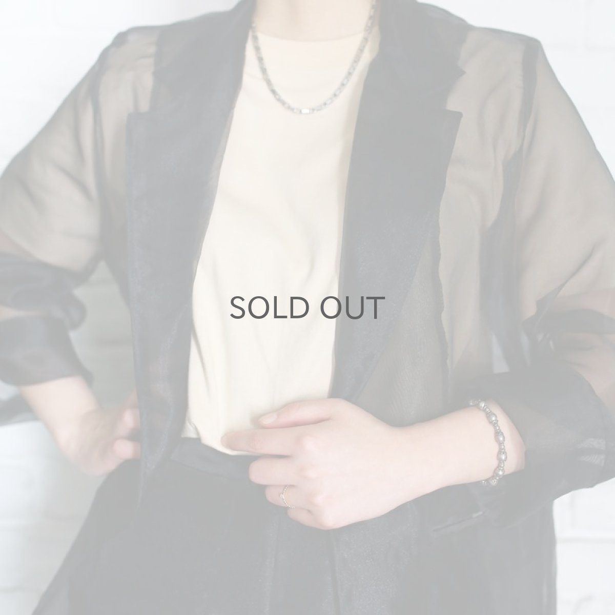 画像9: 【Wiz&Witch】SHEER SET-UP / JACKET / BLACK (9)