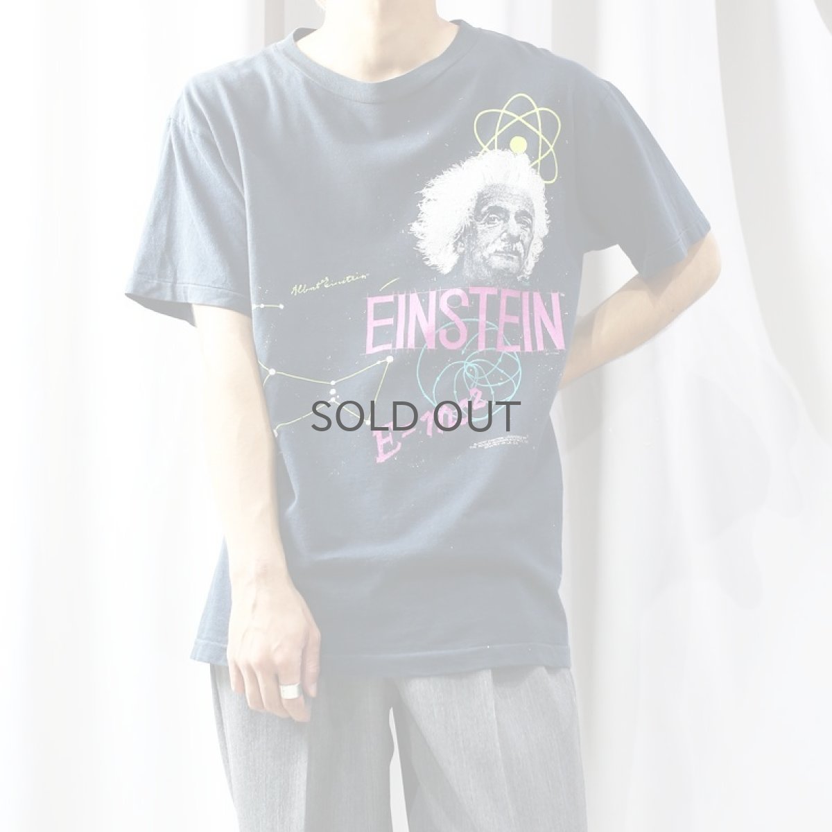 画像8: 80's "Einstein" FORMULA ART PRINT S/S TEE / Mens L (8)