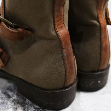 画像5: LEATHER × CANVAS DOUBLE BELT BOOTS / US9 (5)