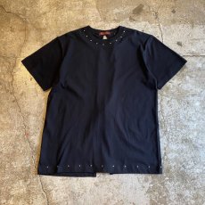 画像1: 【Wiz&Witch】BACK OPEN STUDS TEE / OS (1)