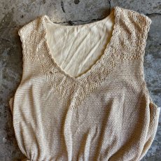 画像5: KEY LACE KNIT DESIGN VEST / Ladies M (5)