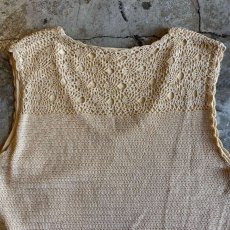 画像7: KEY LACE KNIT DESIGN VEST / Ladies M (7)