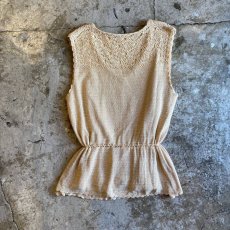 画像4: KEY LACE KNIT DESIGN VEST / Ladies M (4)