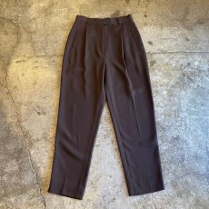 画像1: DESIGN TAPERED TUCK PANTS / W28 / MADE IN USA (1)