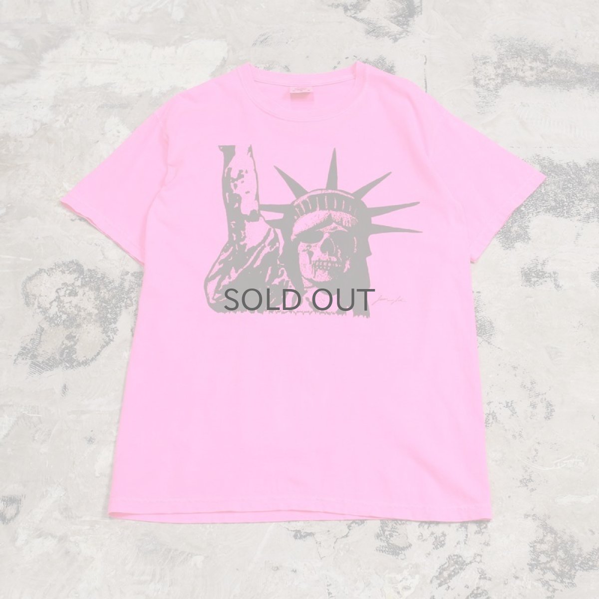 画像1: 【JESUS AND JOHN】DEAD F T-SHIRTS / PINK×BLACK (1)