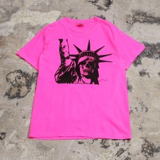 画像1: 【JESUS AND JOHN】DEAD F T-SHIRTS / PINK×BLACK (1)