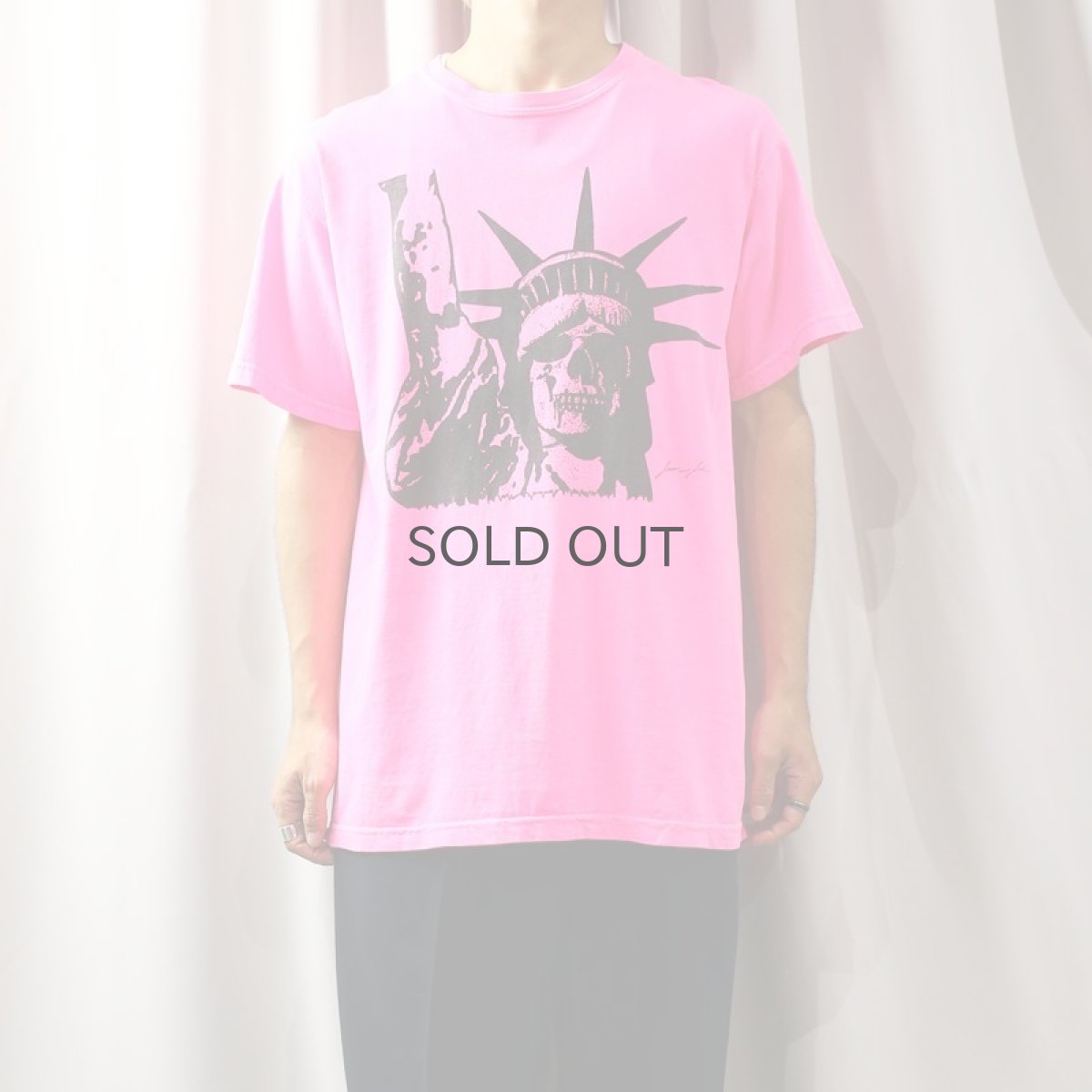 画像6: 【JESUS AND JOHN】DEAD F T-SHIRTS / PINK×BLACK (6)