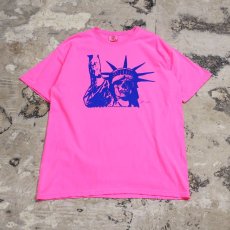 画像1: 【JESUS AND JOHN】DEAD F T-SHIRTS / PINK×BLUE (1)