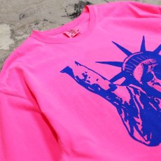 画像3: 【JESUS AND JOHN】DEAD F T-SHIRTS / PINK×BLUE (3)