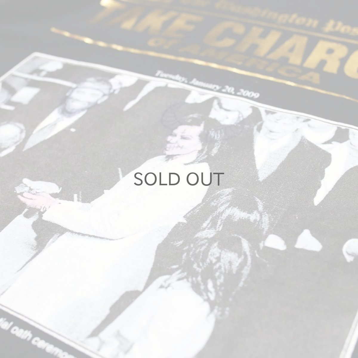 画像4: "TAKE CHARGE!" OBAMA PRINTED S/S TEE / Mens XL (4)