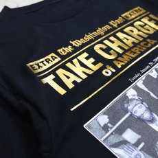 画像3: "TAKE CHARGE!" OBAMA PRINTED S/S TEE / Mens XL (3)