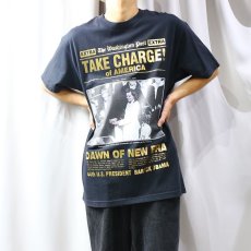 画像8: "TAKE CHARGE!" OBAMA PRINTED S/S TEE / Mens XL (8)