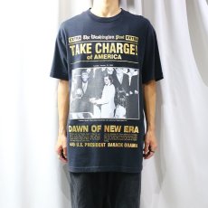 画像6: "TAKE CHARGE!" OBAMA PRINTED S/S TEE / Mens XL (6)