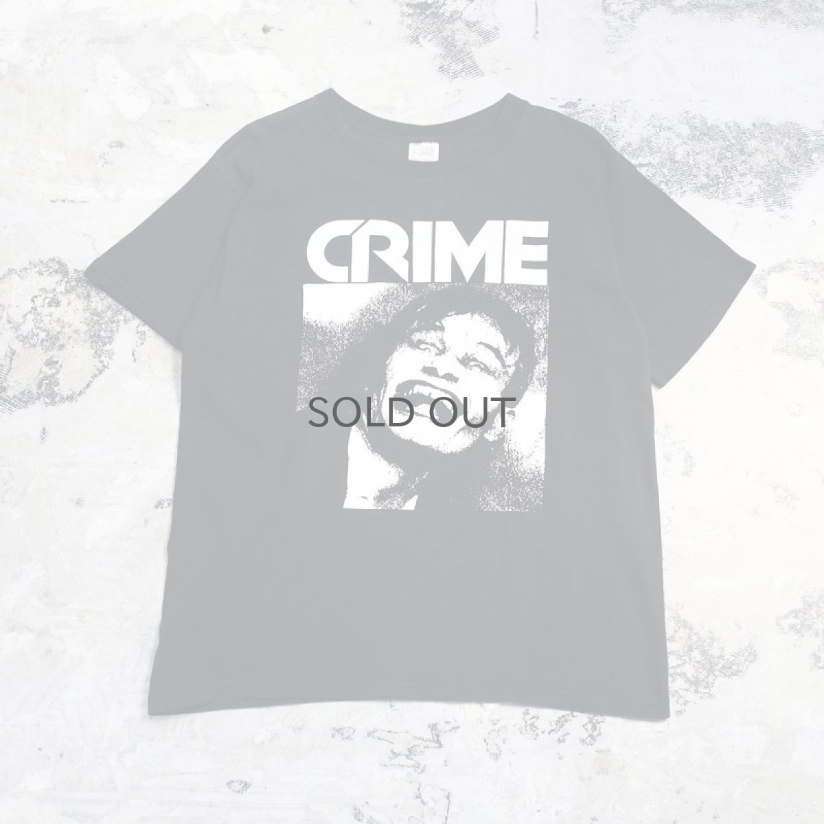 画像1: 90's "CRIME" PRINTED ROCK S/S TEE / Mens L (1)