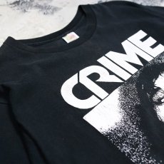 画像3: 90's "CRIME" PRINTED ROCK S/S TEE / Mens L (3)