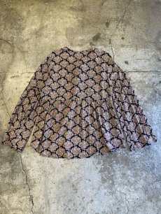 画像2: ALLOVER PATTERN DESIGN L/S BLOUSE / Ladies M (2)