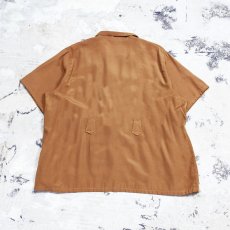画像2: SHORT SLEEVE RAYON SHIRT JACKET / Mens M (2)