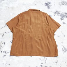 画像2: SHORT SLEEVE RAYON SHIRT JACKET / Mens M (2)