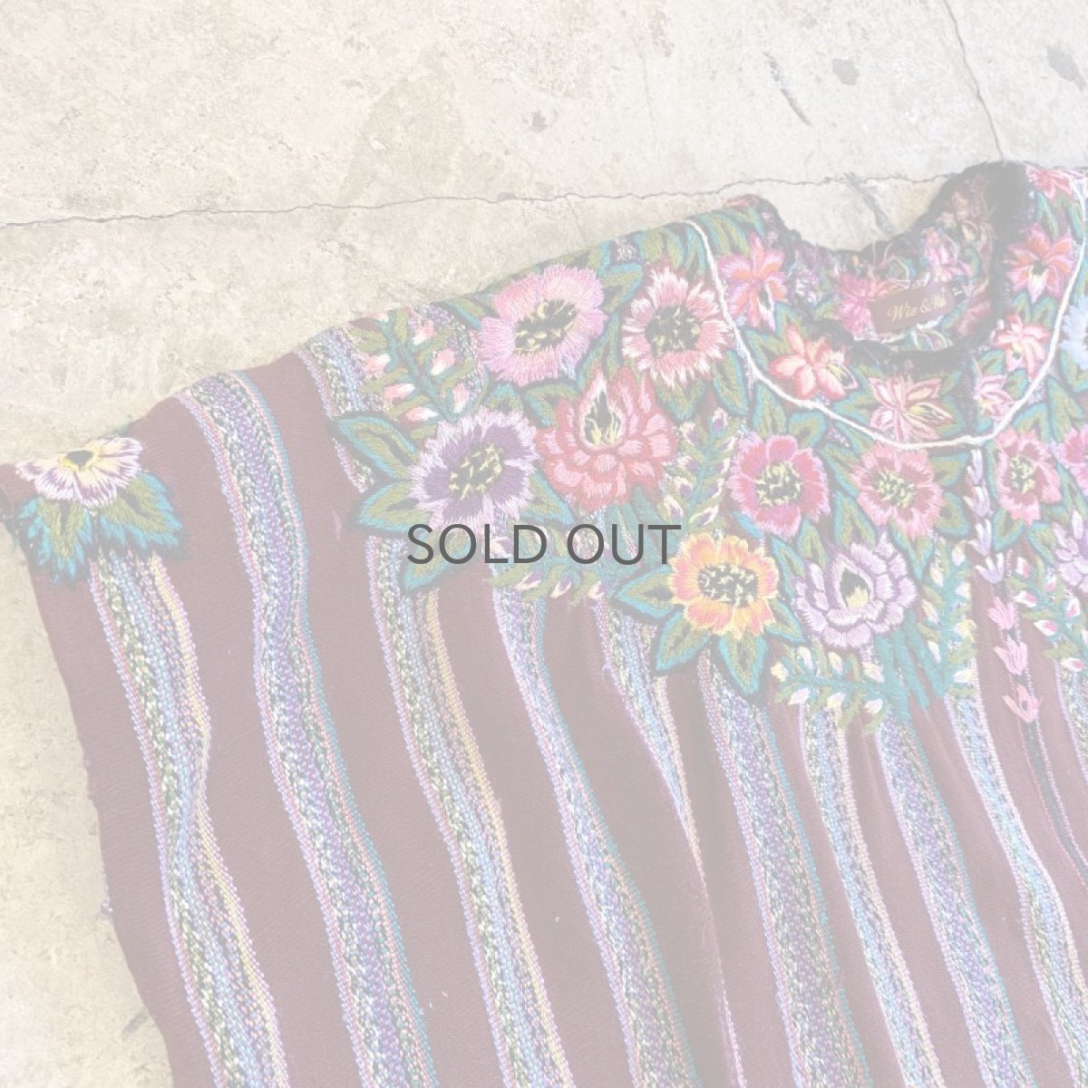 画像4: 【Wiz&Witch】VINTAGE FABRIC SIDE OPEN TOPS / OS (4)